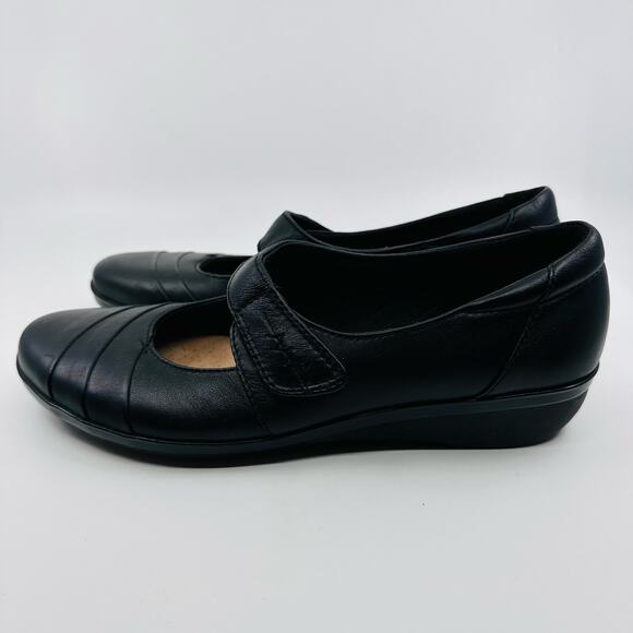 Clarks Collection WMNS Black MaryJane Kennon Style 15807 Slip On US Sz 10 Black - Picture 6 of 10